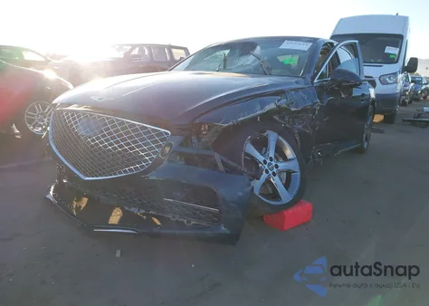 2021 Genesis G80 3.5T Rwd z USA, uszkodzony, nr VIN KMTGC4SD8MU071136